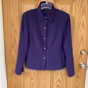 Anne Klein Deep Purple Women's Blazer